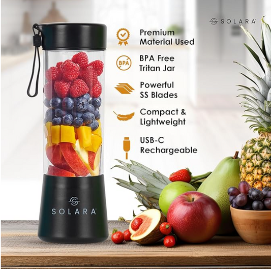 Portable USB Mini Juicer Blender – 380ml Rechargeable Bottle